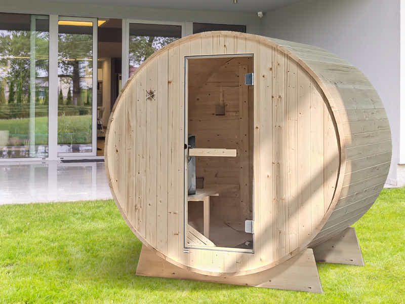 2-4 Person Outdoor Barrel Sauna