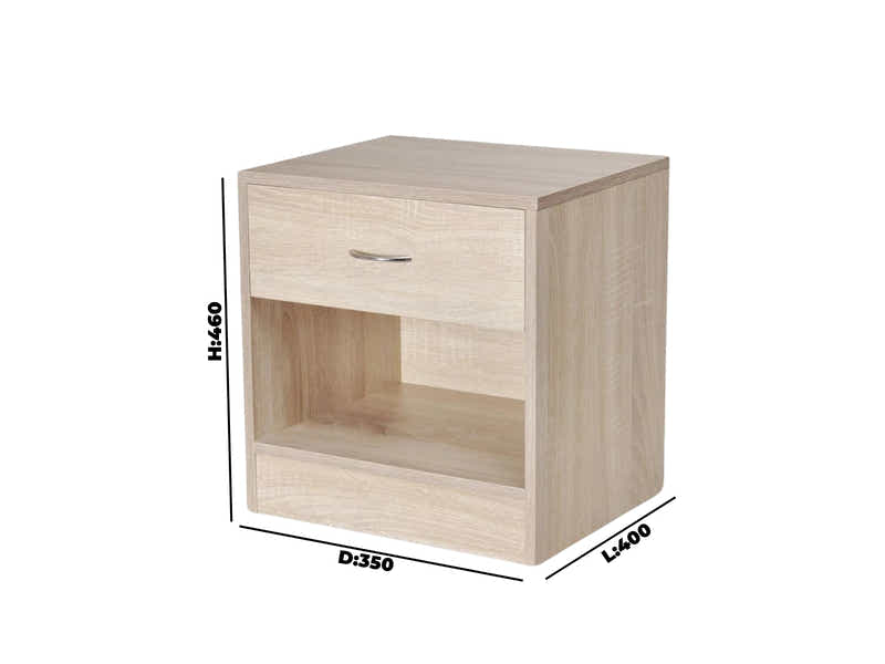 Bardalona Bedside Table Oak