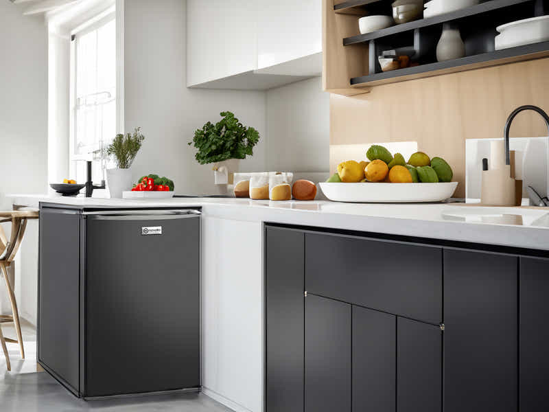 Novello Bar Fridge Black - L/58L