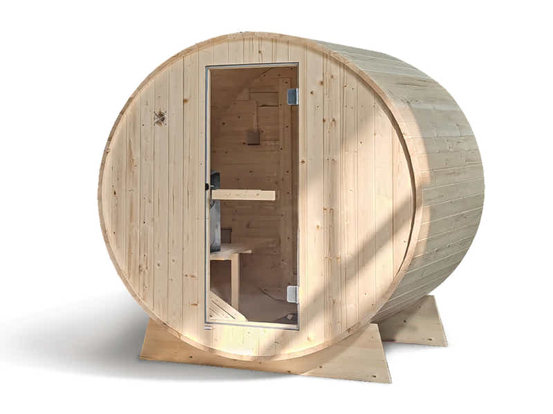 2-4 Person Outdoor Barrel Sauna