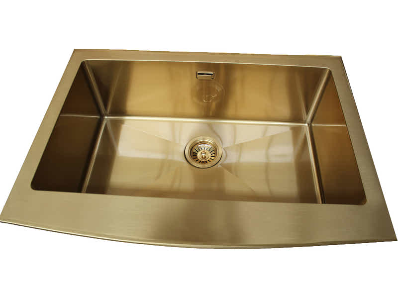 Gold Stainless Steel Single Sink