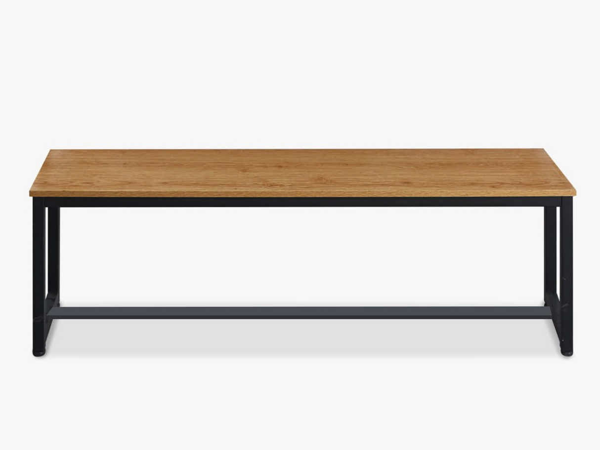 DS Wooden Dining Bench with Metal Legs - 140 cm