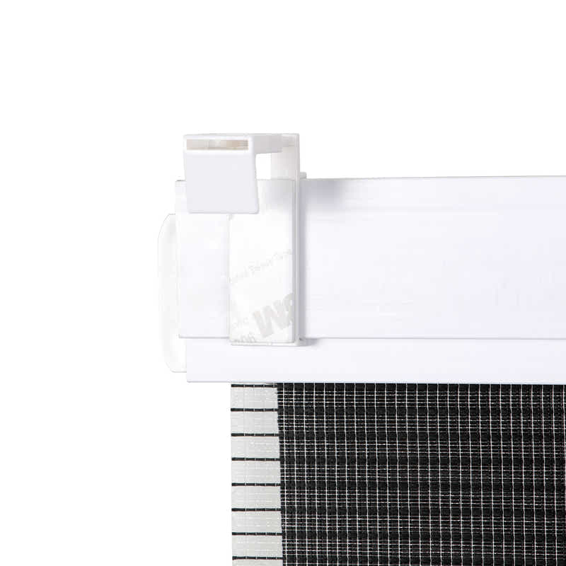 DS BS Zebra Roller Shades Blind Curtain Black 80x150cm