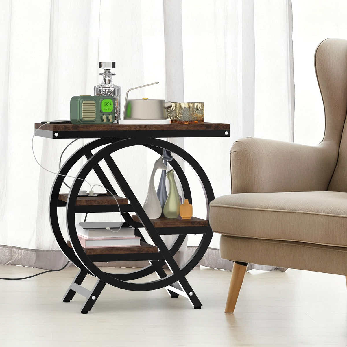 DS BD Sofa Bed Side Table Charging Station Hall Entry Lamp Laptop Desk Coffee