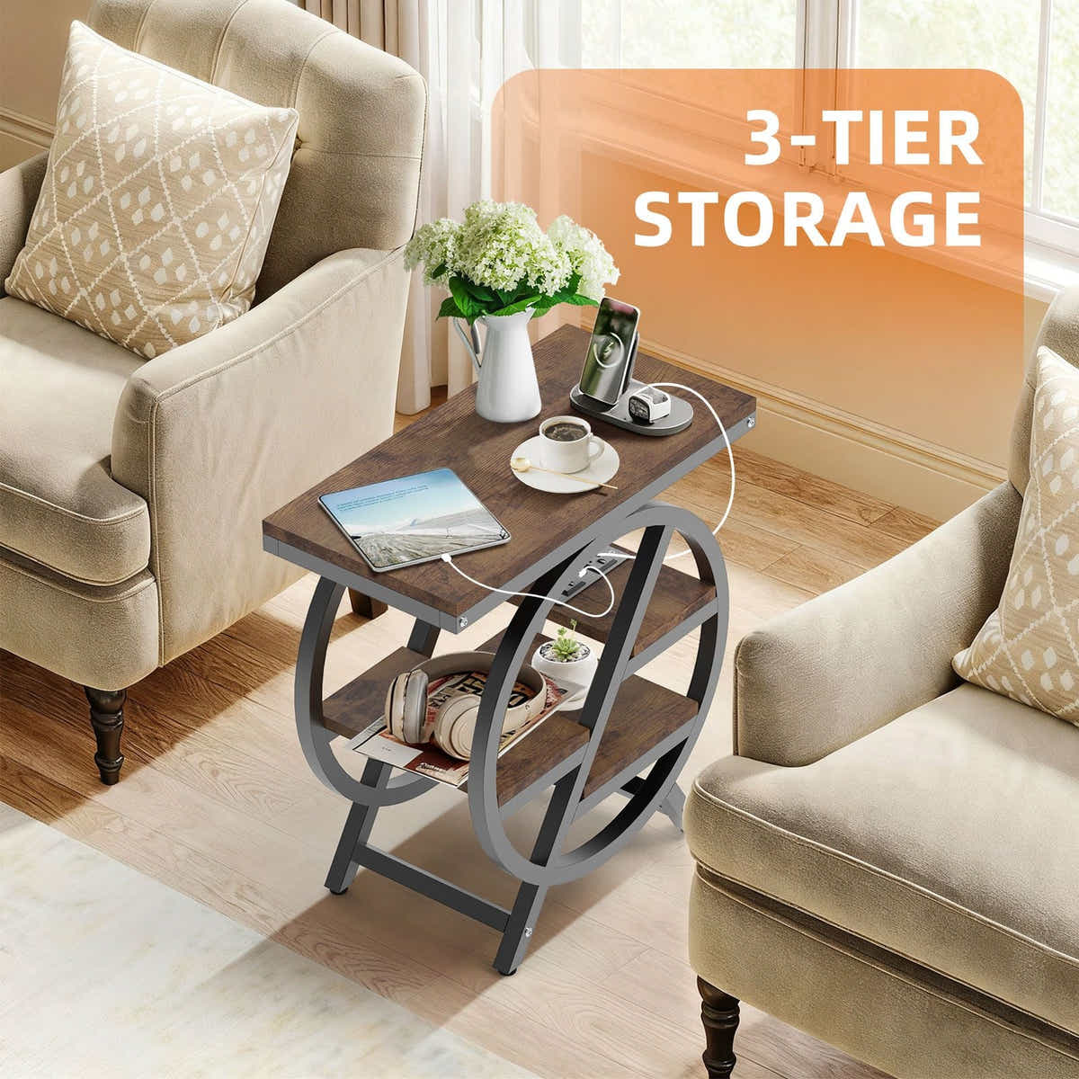 DS BD Sofa Bed Side Table Charging Station Hall Entry Lamp Laptop Desk Coffee
