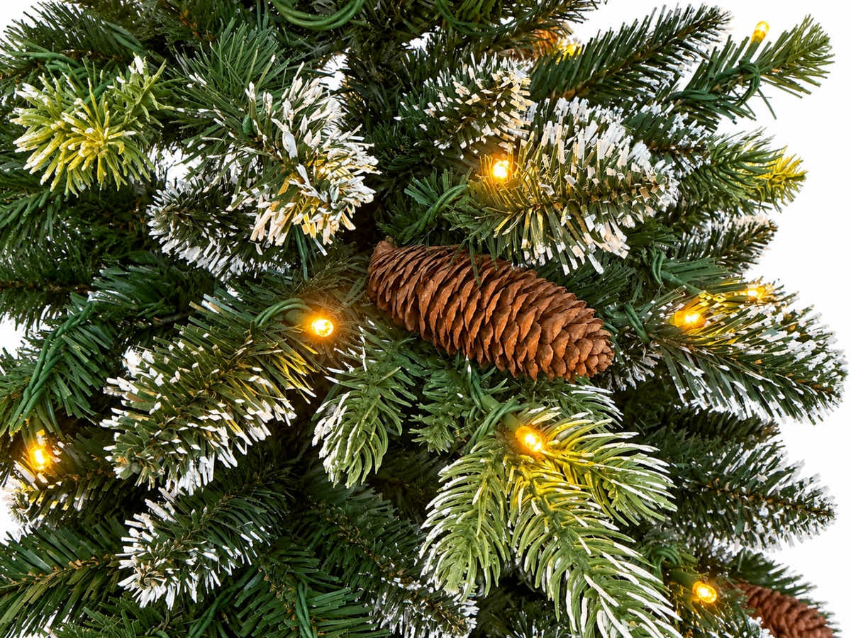DS Christmas Tree Snow Tips with Lights - 7FT/210cm