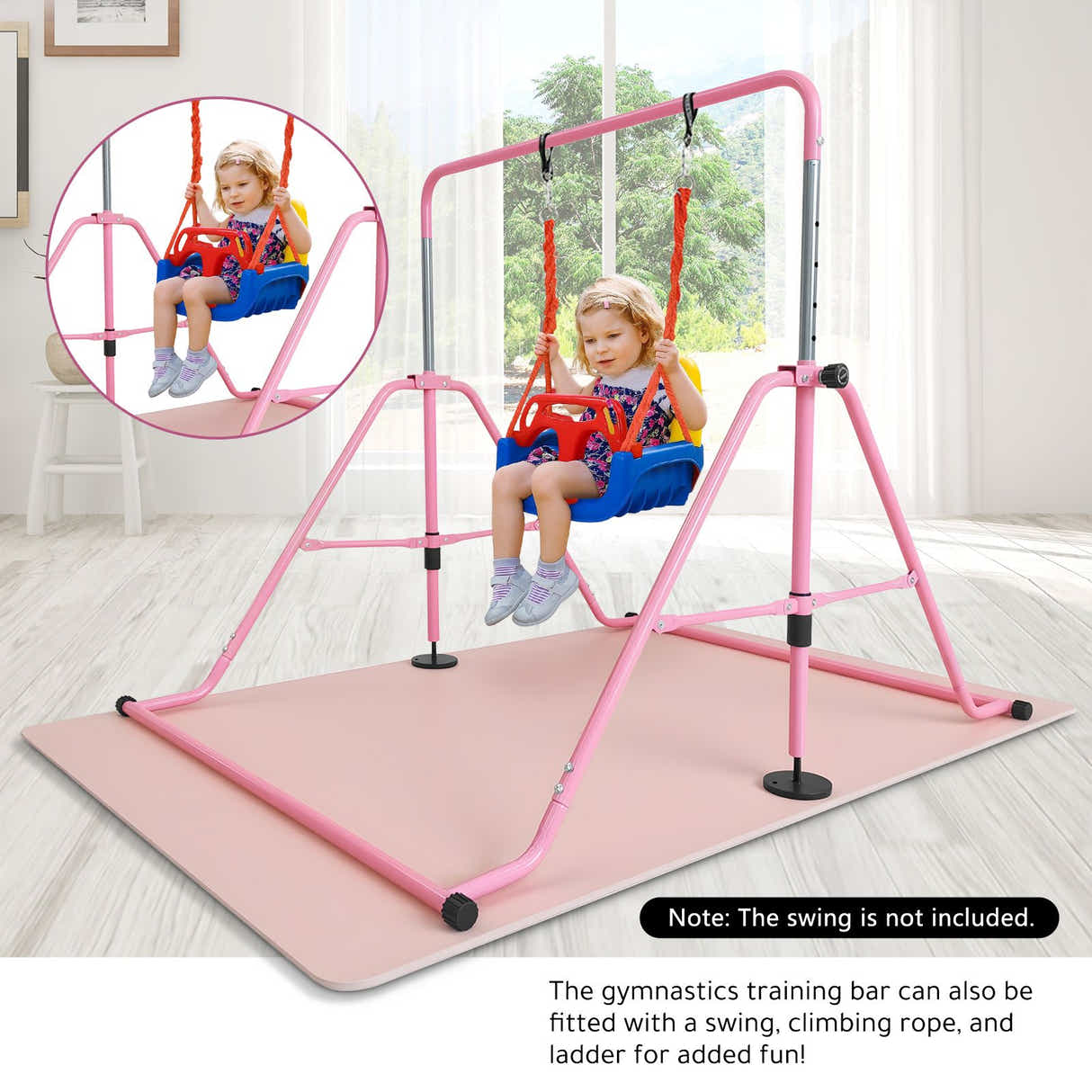 DS BD Kids Gymnastics Bar Training Climbing Frame Playground Home Gym Workout