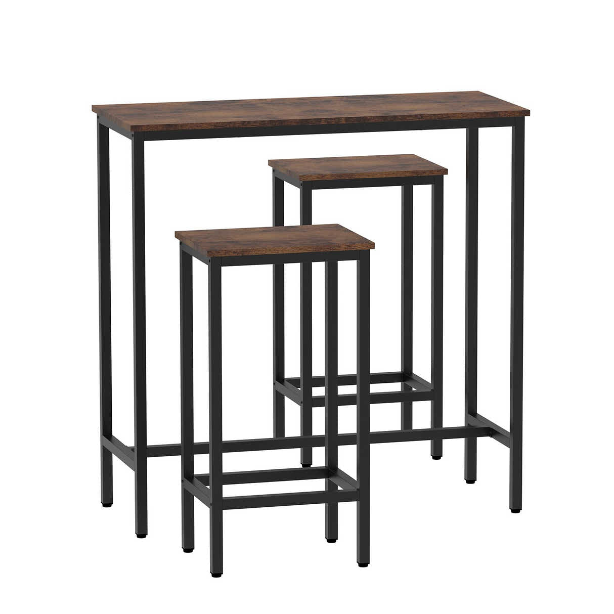 DS BD Bar Table & Stools Set Dining Desk Kitchen Chairs For Home Cafe bar