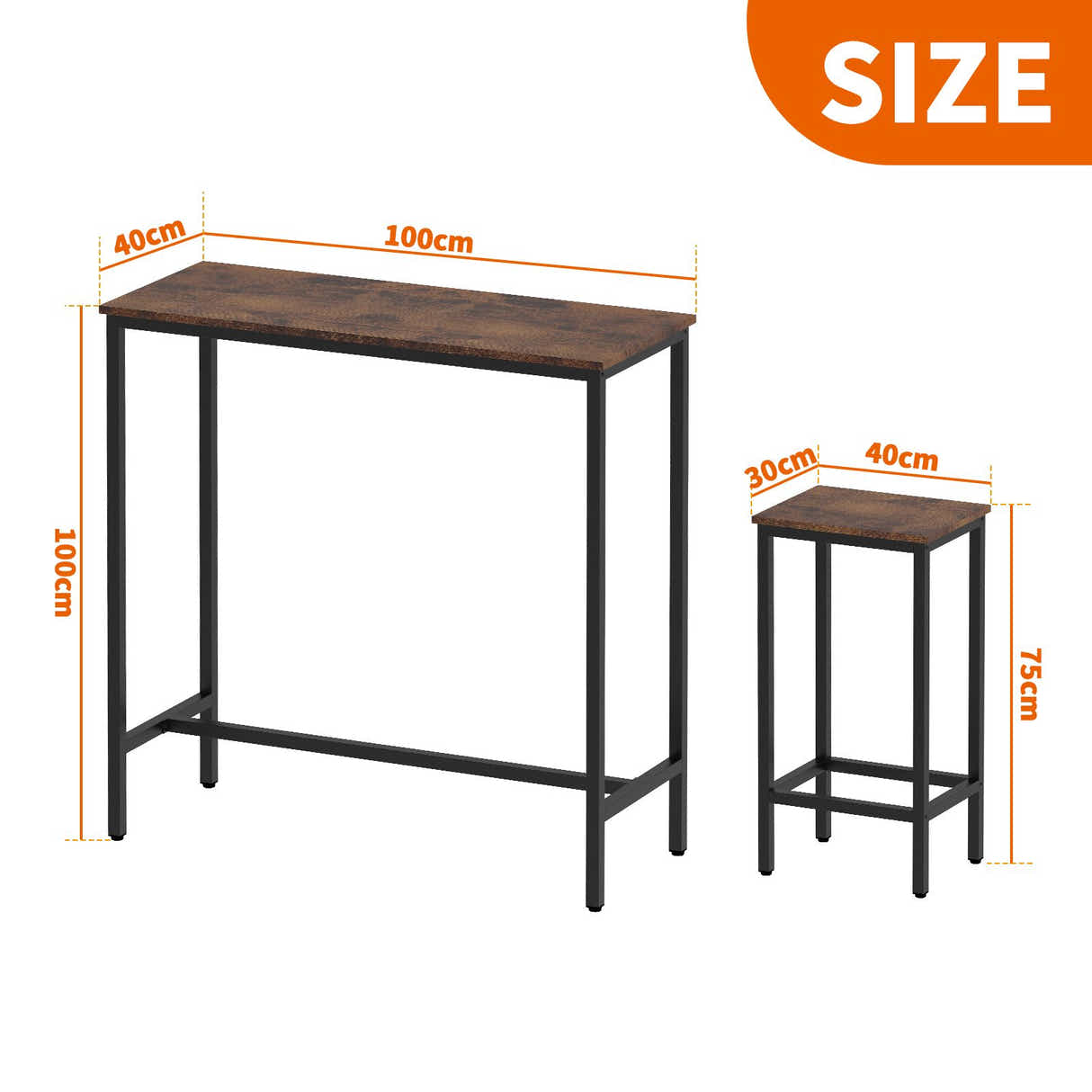 DS BD Bar Table & Stools Set Dining Desk Kitchen Chairs For Home Cafe bar