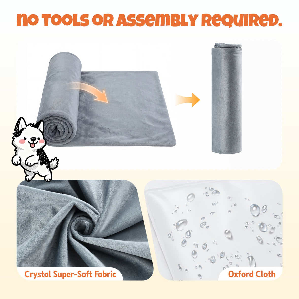 DS BD Pet Dog Heating Pad Heated Cat Bed Blanket Waterproof Electric Heater60x45
