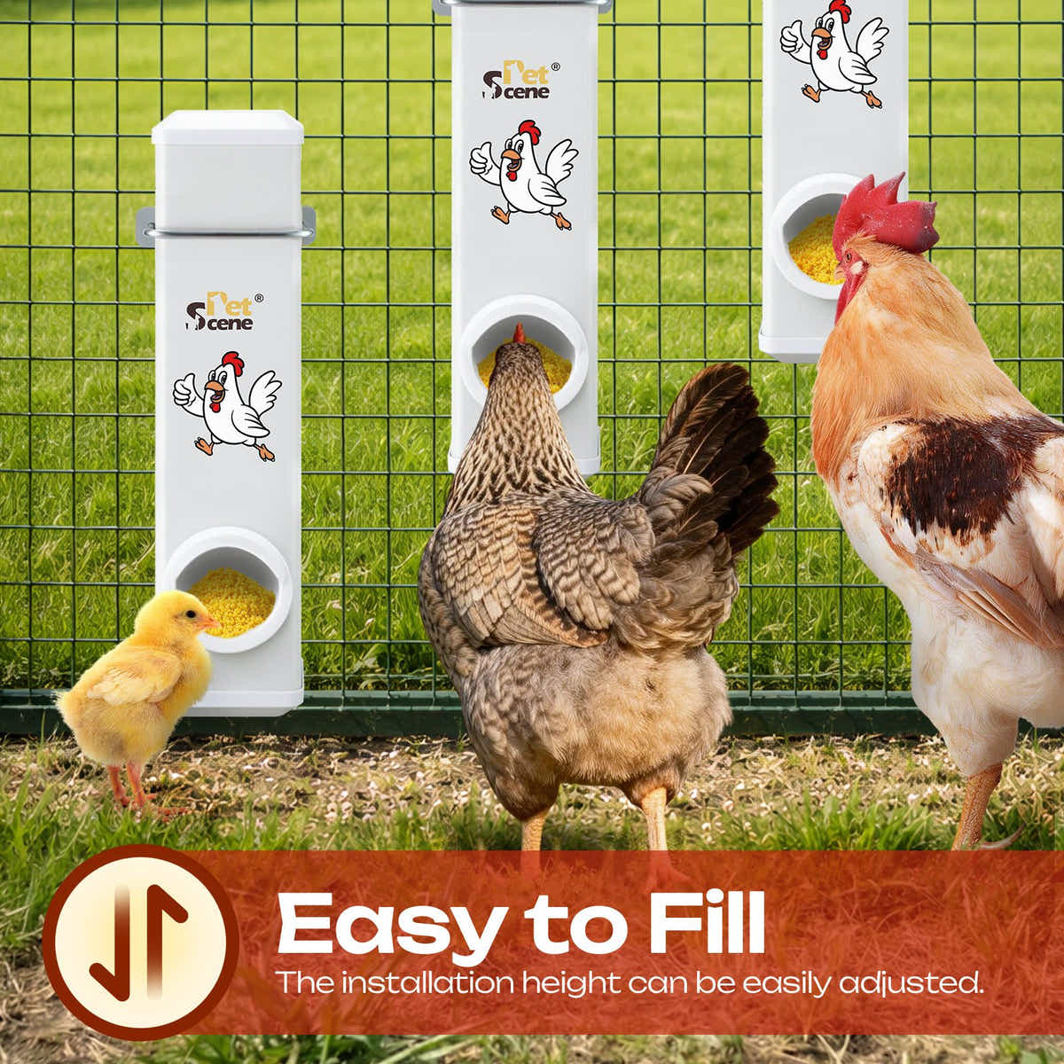 DS BD Chicken Bird Feeder Water Dispenser Automatic Waterer Poultry Food Drinker