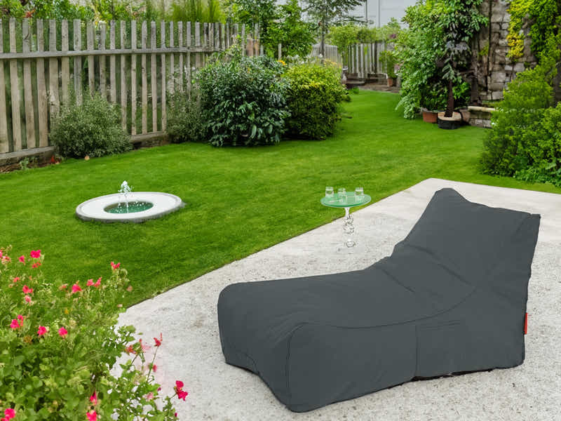 Outdoor Foam Lounger Bed - Grey