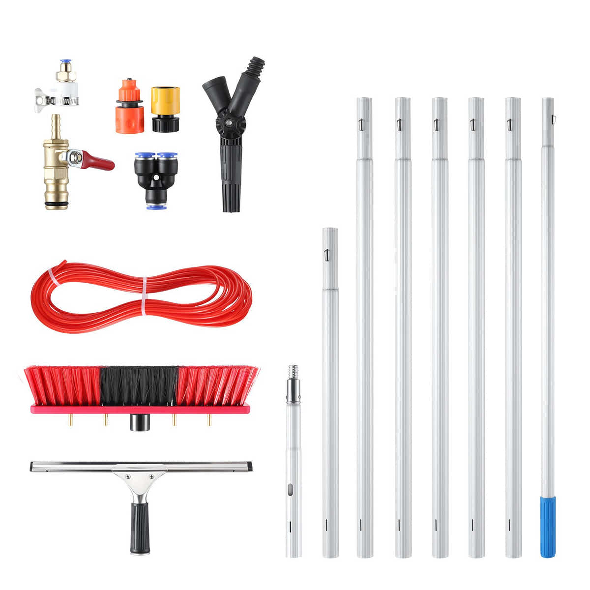 DS BD 7m Water Fed Pole Window Cleaning Tool Solar Panel Washing Kit Set