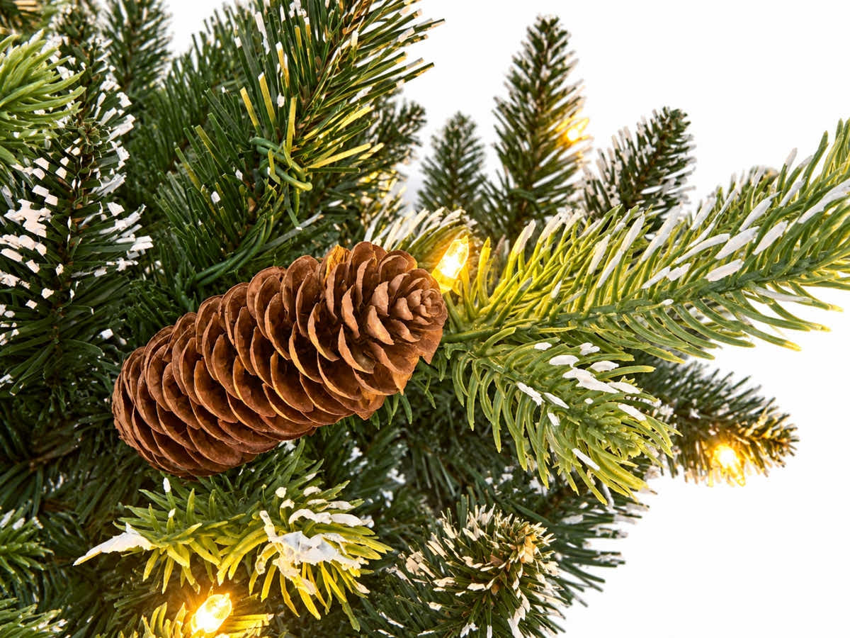 DS Christmas Tree Snow Tips with Lights - 7FT/210cm