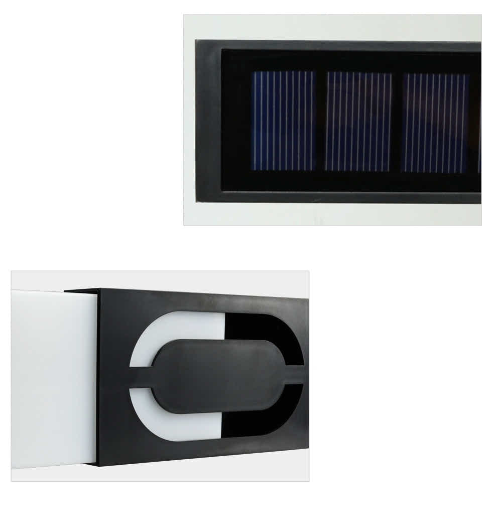 DS BS LED Outdoor Solar House Number Light Sign 9