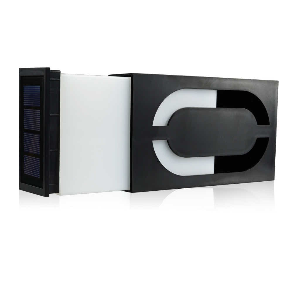 DS BS LED Outdoor Solar House Number Light Sign 8