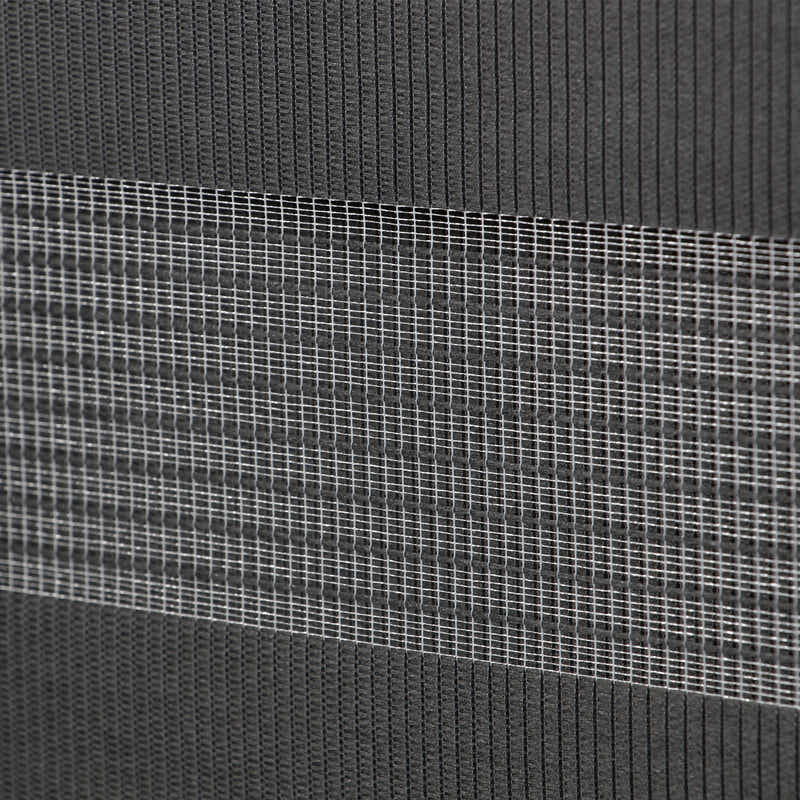 DS BS Zebra Roller Shades Blind Curtain Black 80x150cm