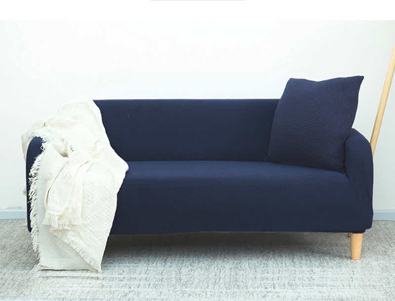 DS BS Sofa Cover High Stretch Sofa Cover Two Seat-Blue