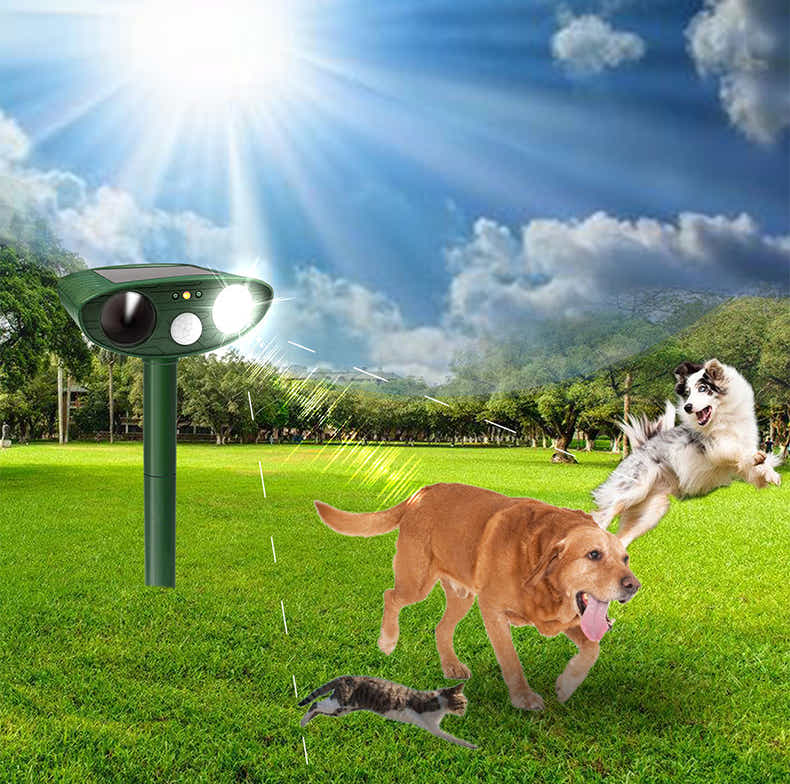 DS BS Outdoor Solar Repellent Ultrasonic Animal Repeller