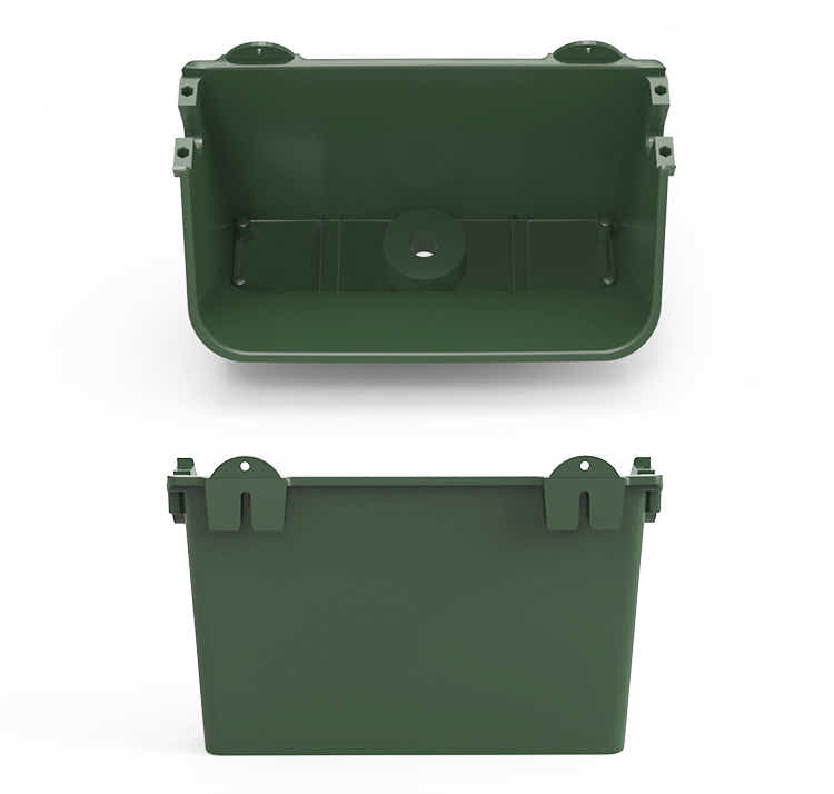 DS BS 10 Pack Vertical Planter Wall Hanging Flower Pots with Steel Rack