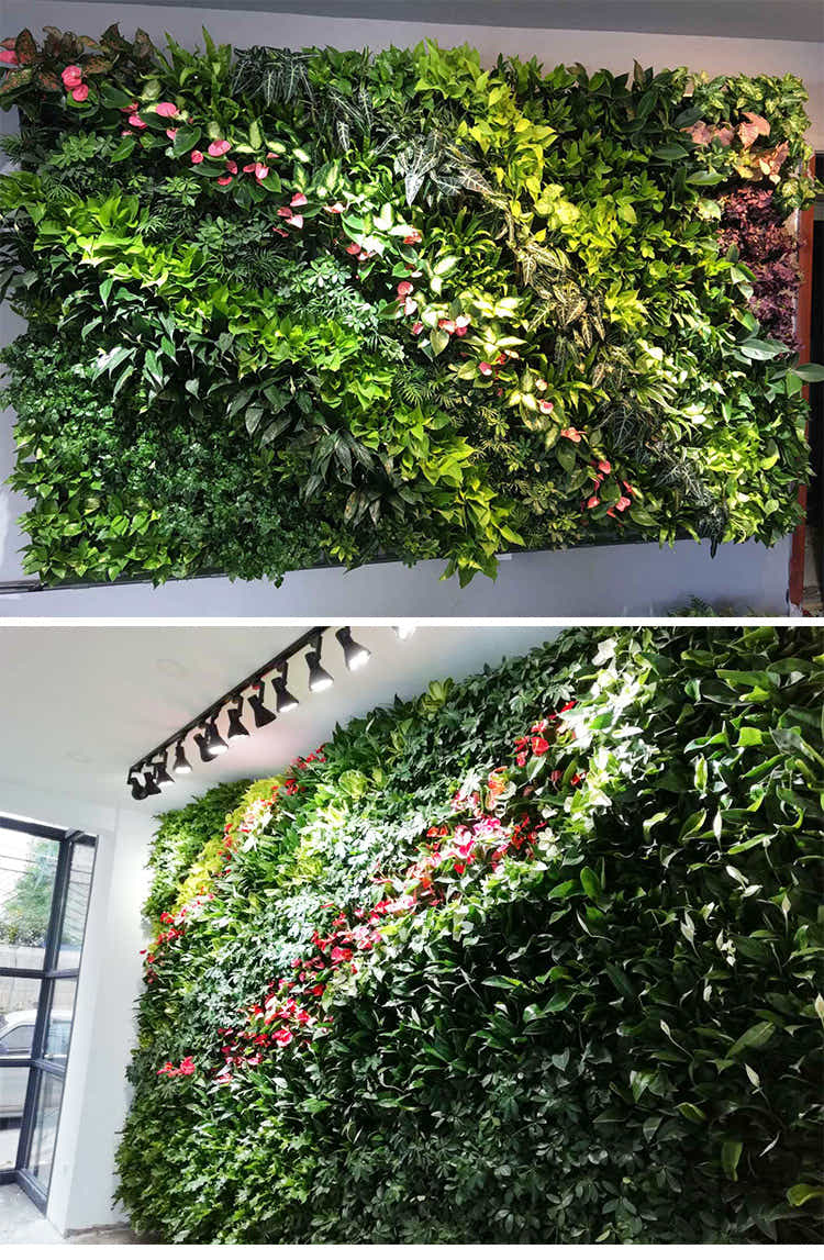 DS BS 10 Pack Vertical Planter Wall Hanging Flower Pots with Steel Rack