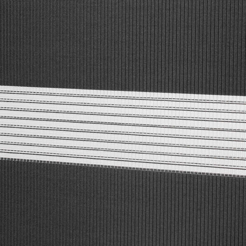 DS BS Zebra Roller Shades Blind Curtain Black 80x150cm