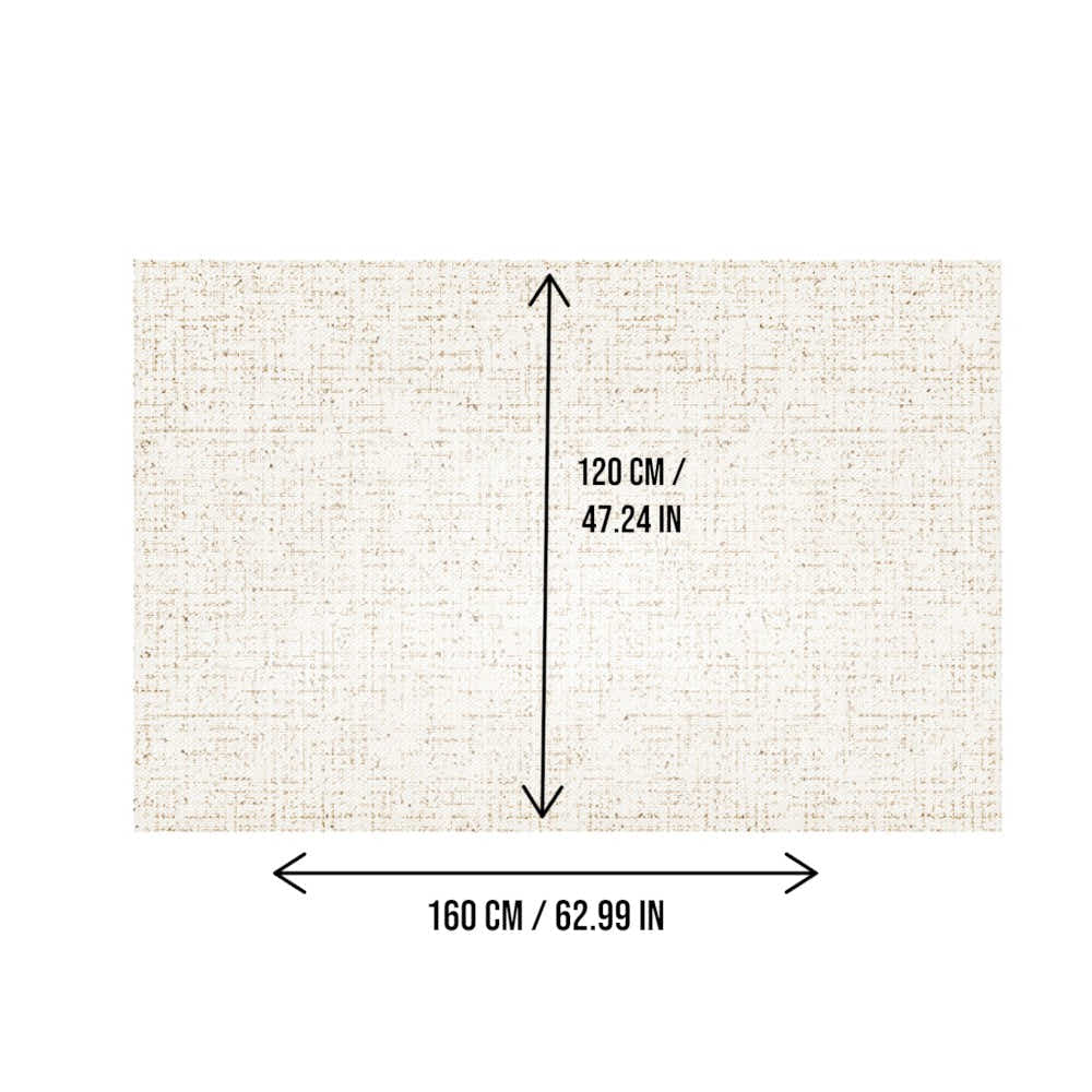 DS BS Area Rug 120x160cm Modern Minimalist Living Room Carpet - Soft Sand Beige