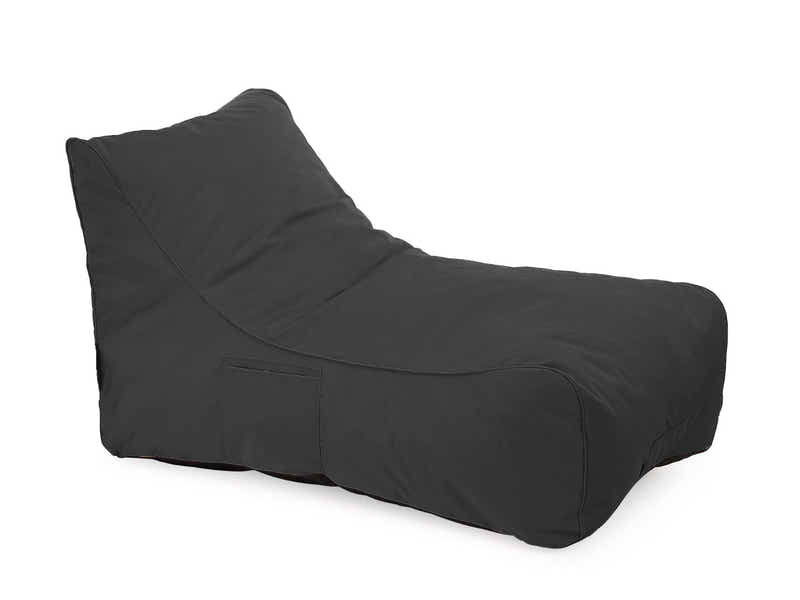 Outdoor Foam Lounger Bed - Black