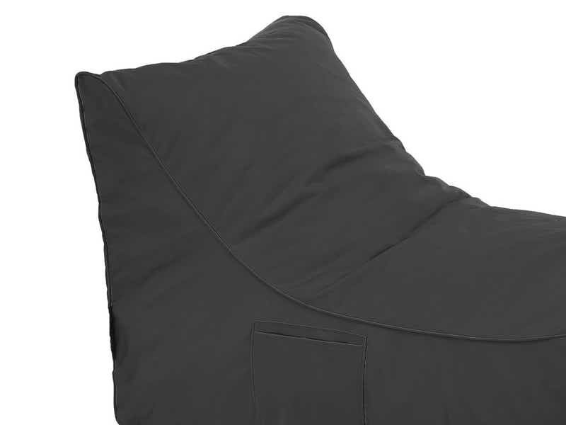 Outdoor Foam Lounger Bed - Black