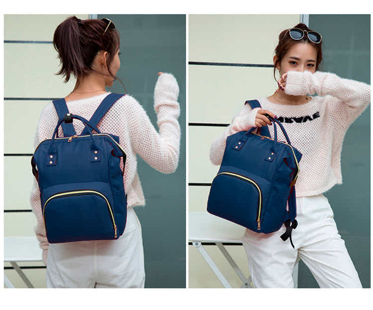 DS BS Multi-Function Ultra-Light Nappy Bags Backpack-Blue