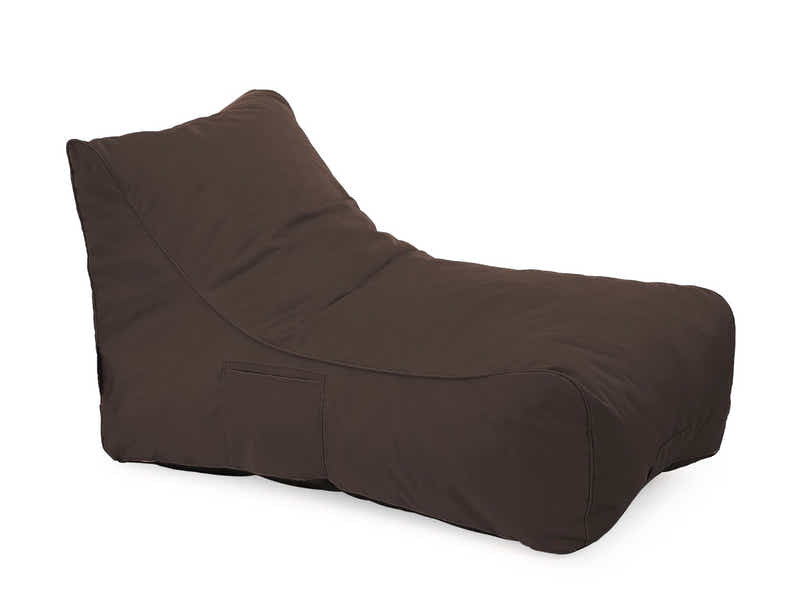 Outdoor Foam Lounger Bed - Brown
