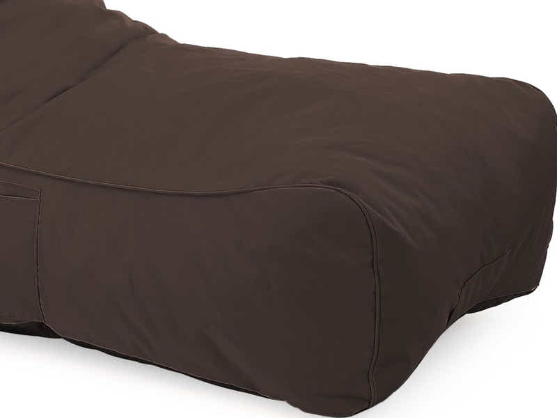 Outdoor Foam Lounger Bed - Brown