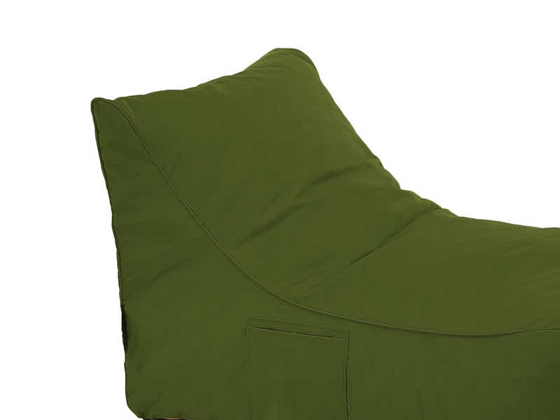 Outdoor Foam Lounger Bed - Olive Green
