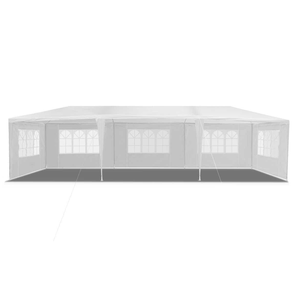 DS BD 3x9m White Walled Waterproof Outdoor Gazebo