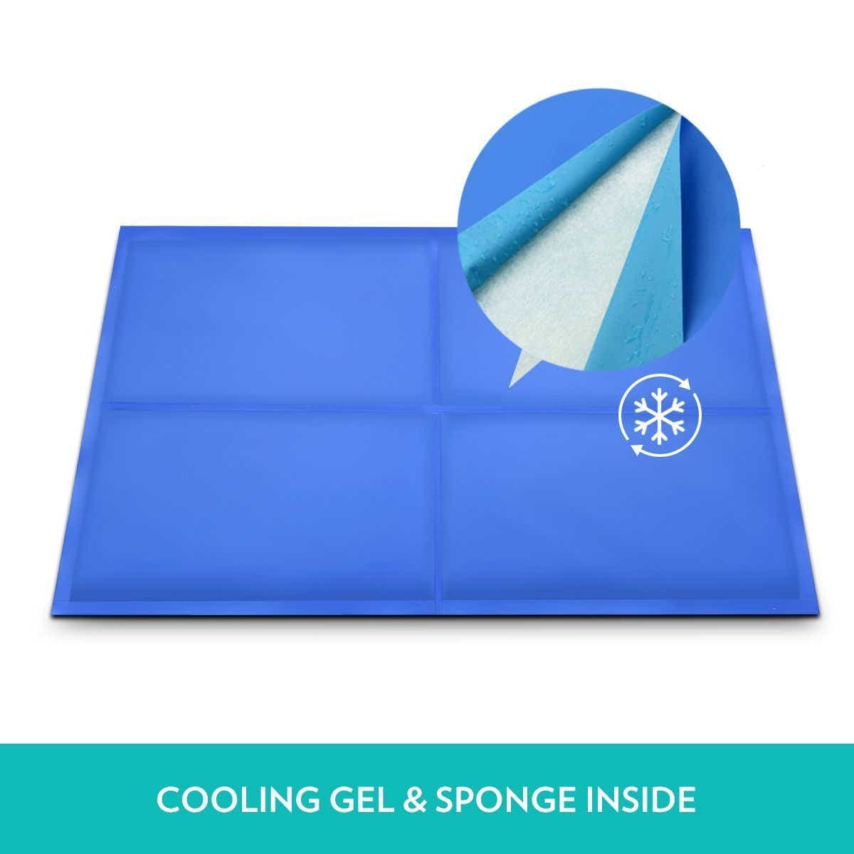 DS BD Pet Dog Cool Pad Gel Mat Self Cooling Non Toxic Bed Cushion Large