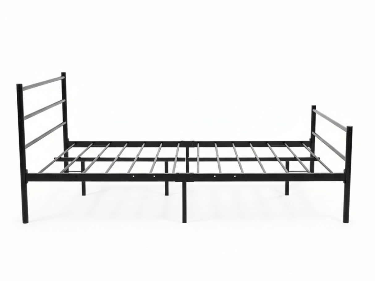 Sol Metal Bed Frame Black - King Single