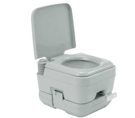 DS BD Portable Toilet Camping Potty Restroom 10L Square Light Gray
