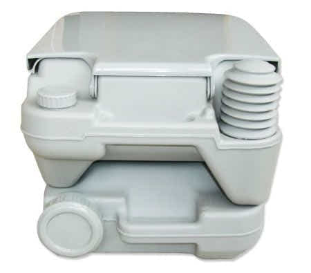 DS BD Portable Toilet Camping Potty Restroom 10L Square Light Gray