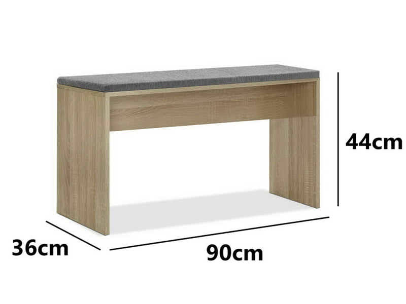 Skog Wooden Dining Table & Bench (Combo)