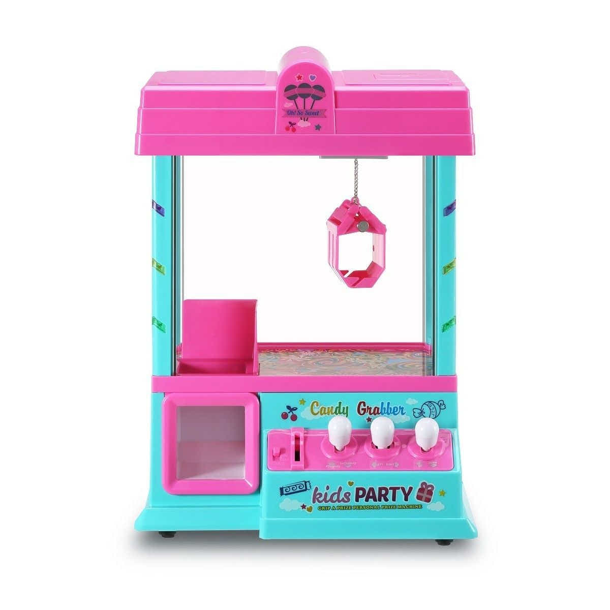 DS BD Toy Claw Machine Candy Catch Grabber Game with Lights Music 24 Coins