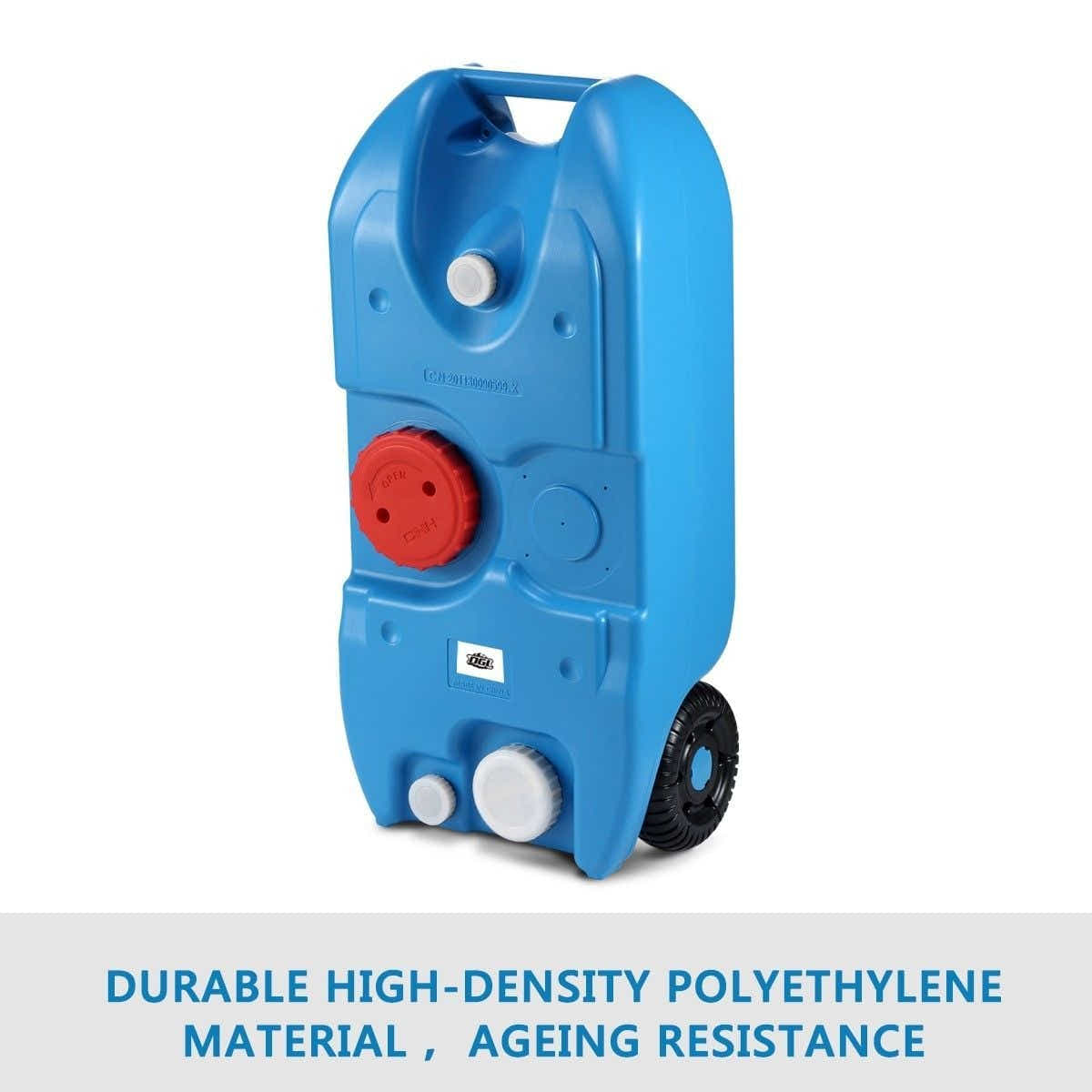 DS BD 40L Wheel Water Tank Portable Caravan Camping Motorhome Container Blue