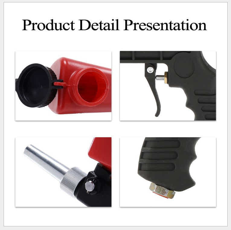 DS BS Hand Held Sandblaster Sand Blaster Gun Kit