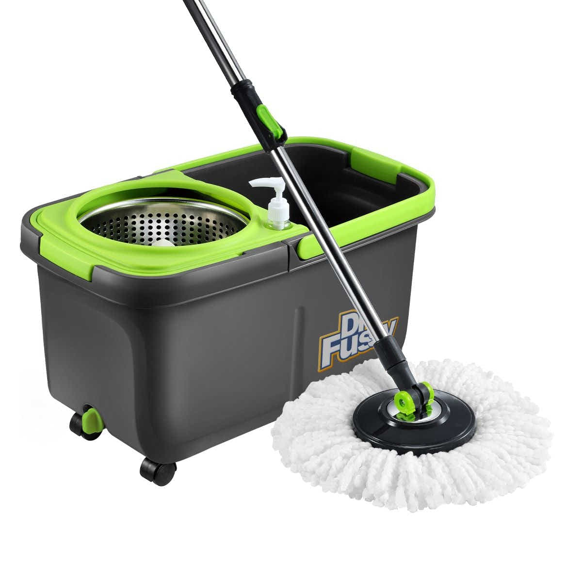 DS BD Upgraded 360 Degree Spin Mop Bucket System w/4 Heads