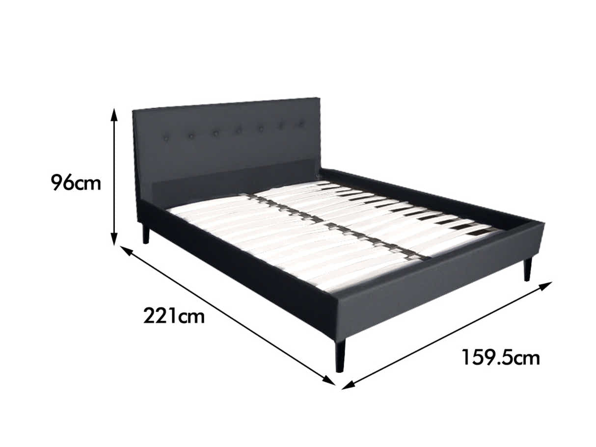 DS Novo Bed with Bonnell Mattress Combo - Queen