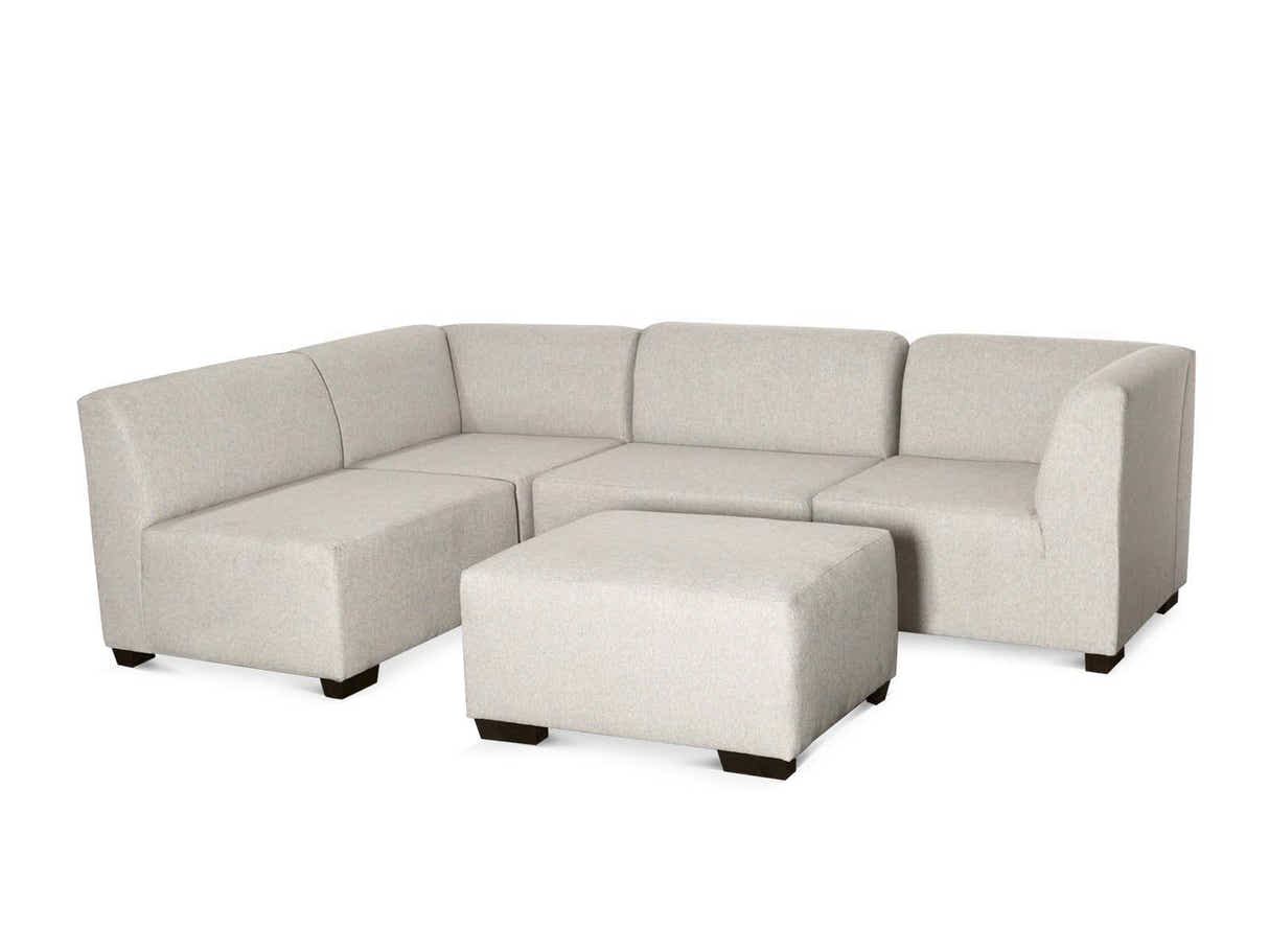 DS NZ Made Andy Corner Sofa with Ottoman - Kido Marble