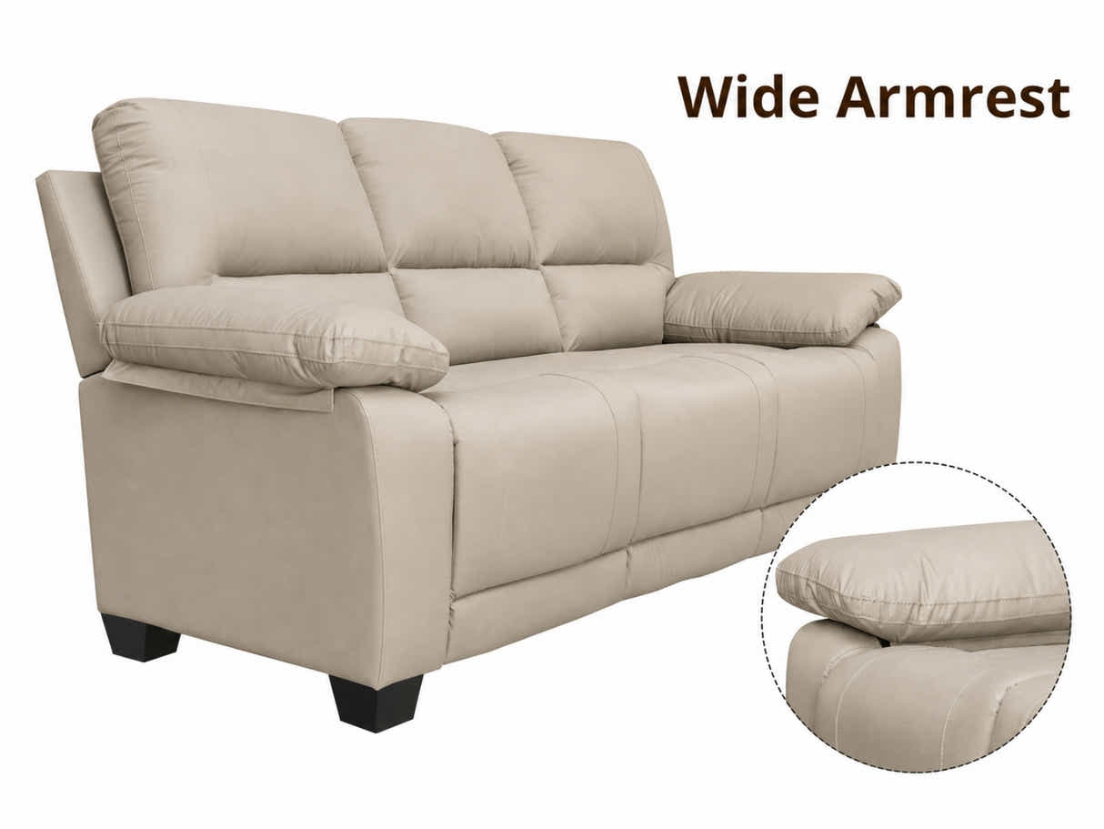 Nelda Cat Paw Leather Sofa Set - Brown