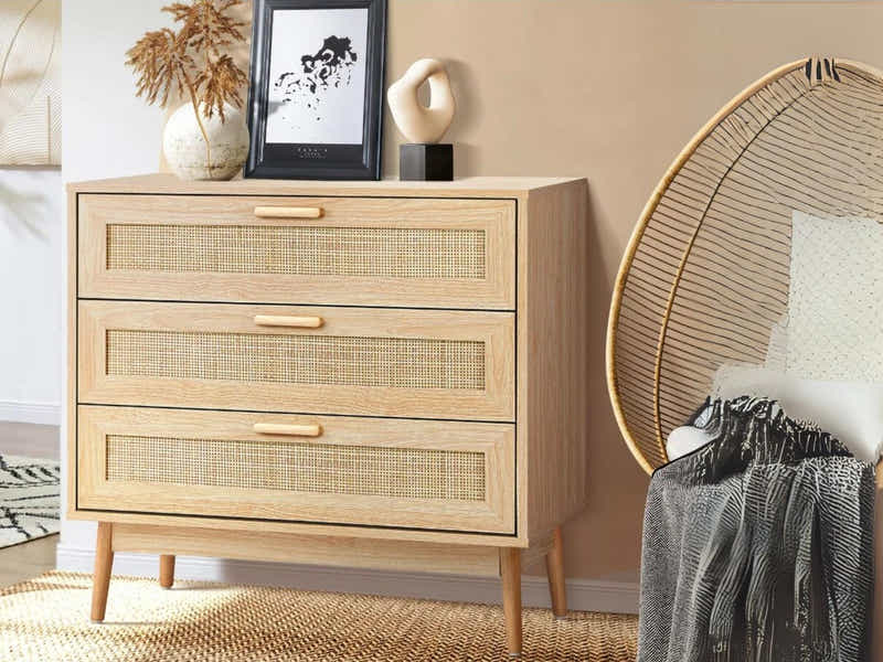 Naturlig 3-Drawer Chest
