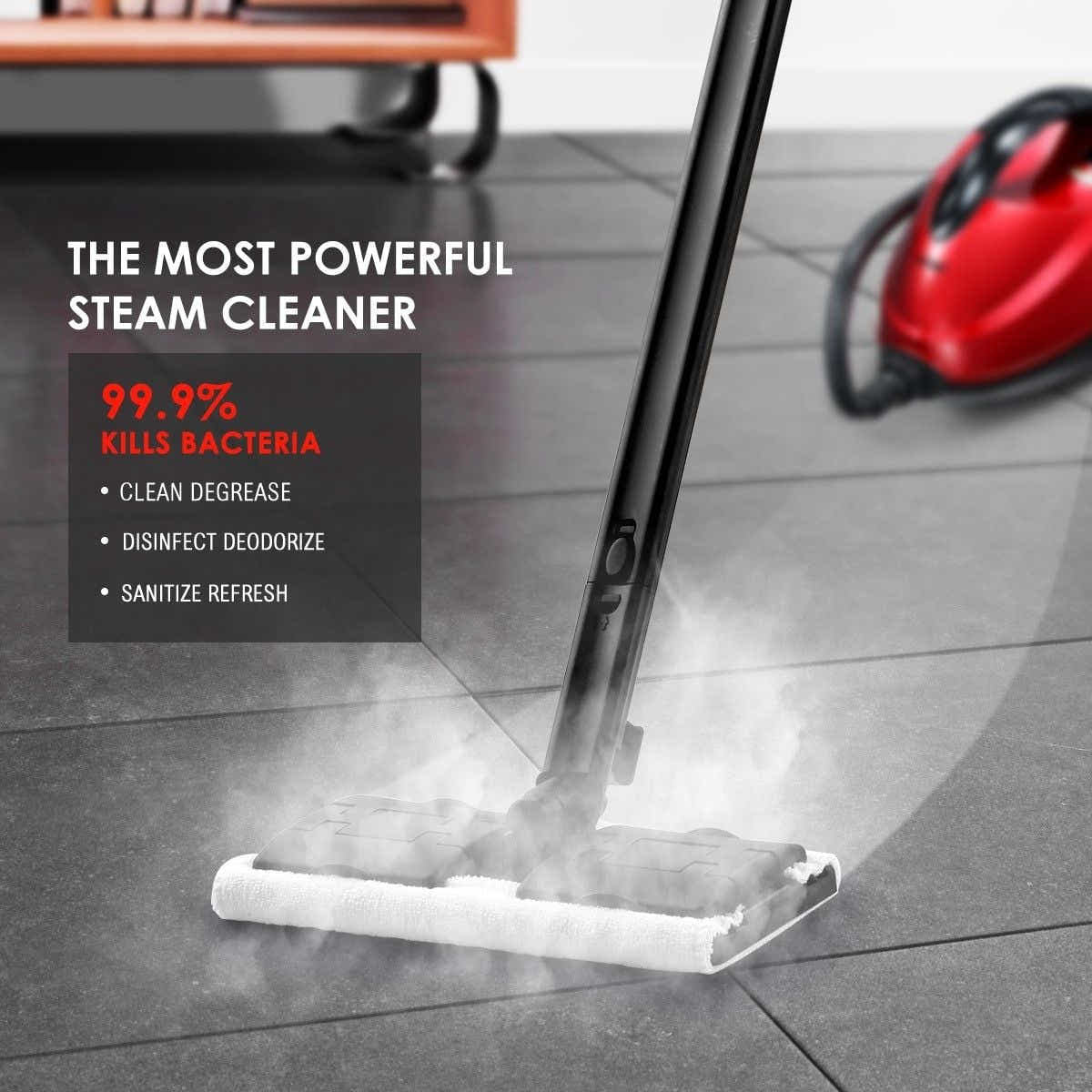 DS BD Maxkon 1.5L Steam Mop 13-in-1 High Pressure Floor Window Carpet Steamer