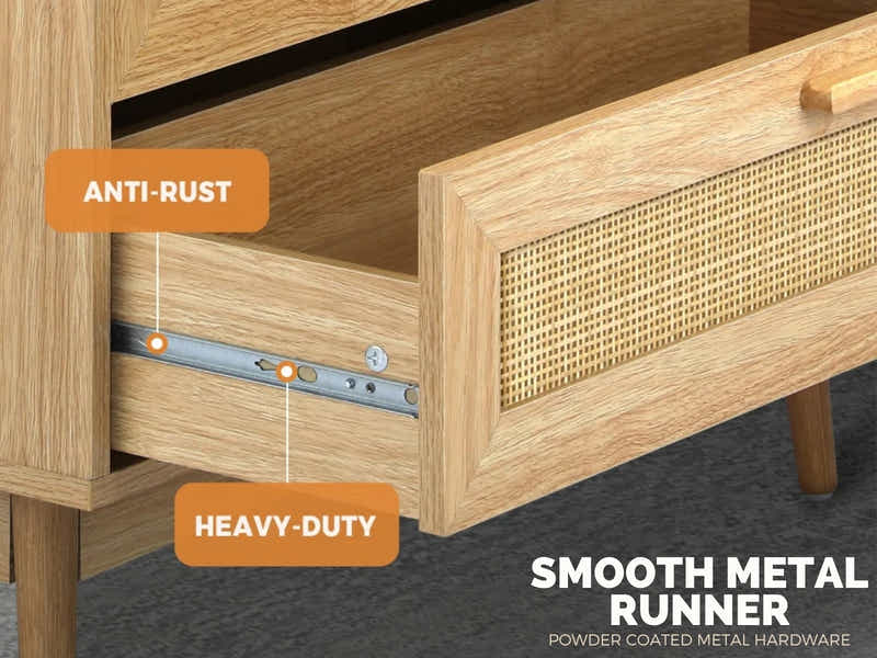 Naturlig 3-Drawer Chest