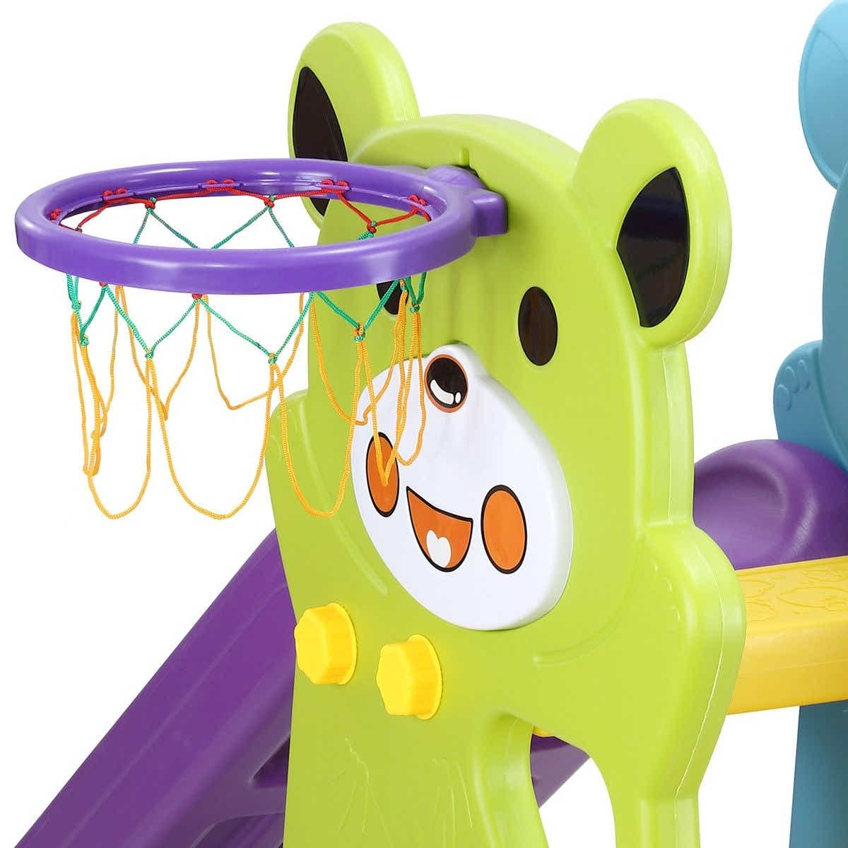 DS BD Colourful Swing Slide Basketball Playground Set Kids Play Gym